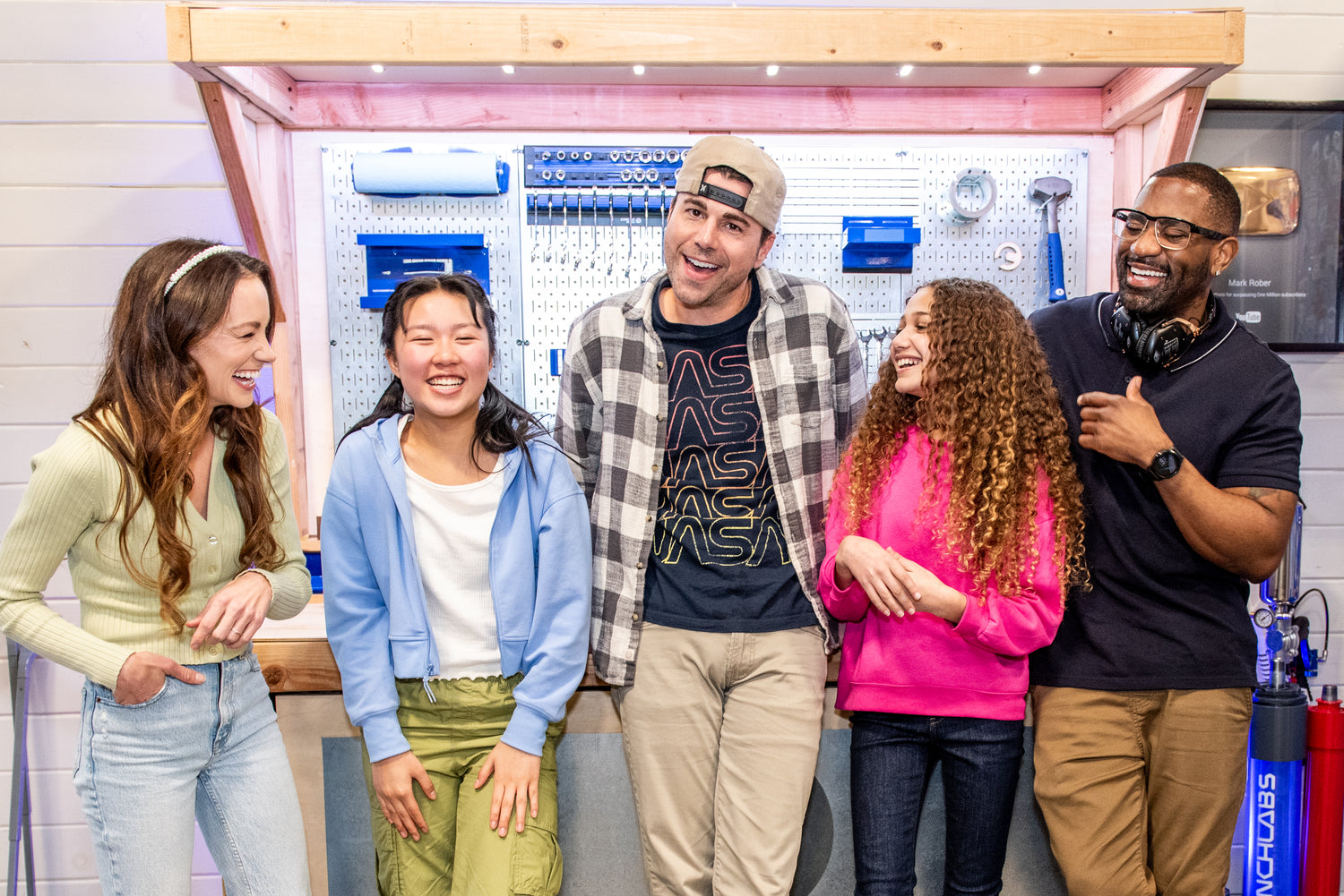 Photo of Mark Rober and Friends at CrunchLabs