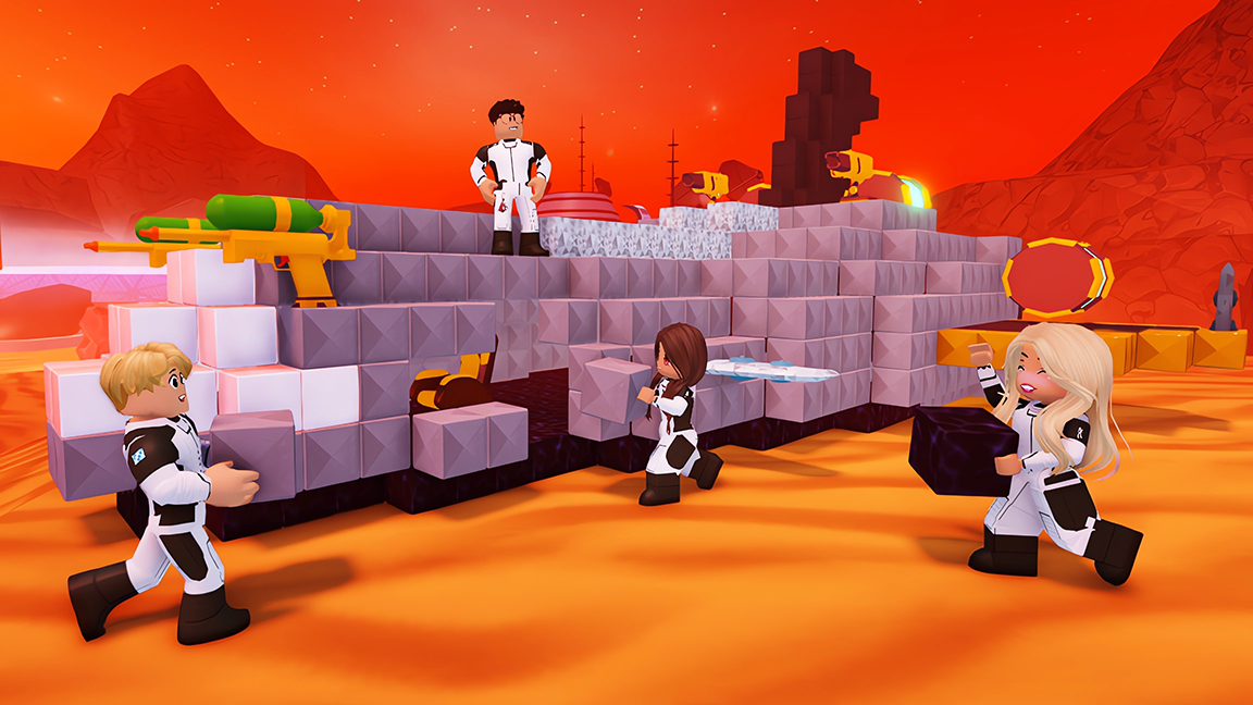 Screenshot from the CrunchLabs Roblox Experience - Explorers on Mars